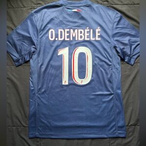 Dembele #10 PSG S-L Blue Home Soccer Jersey Paris saint germain
